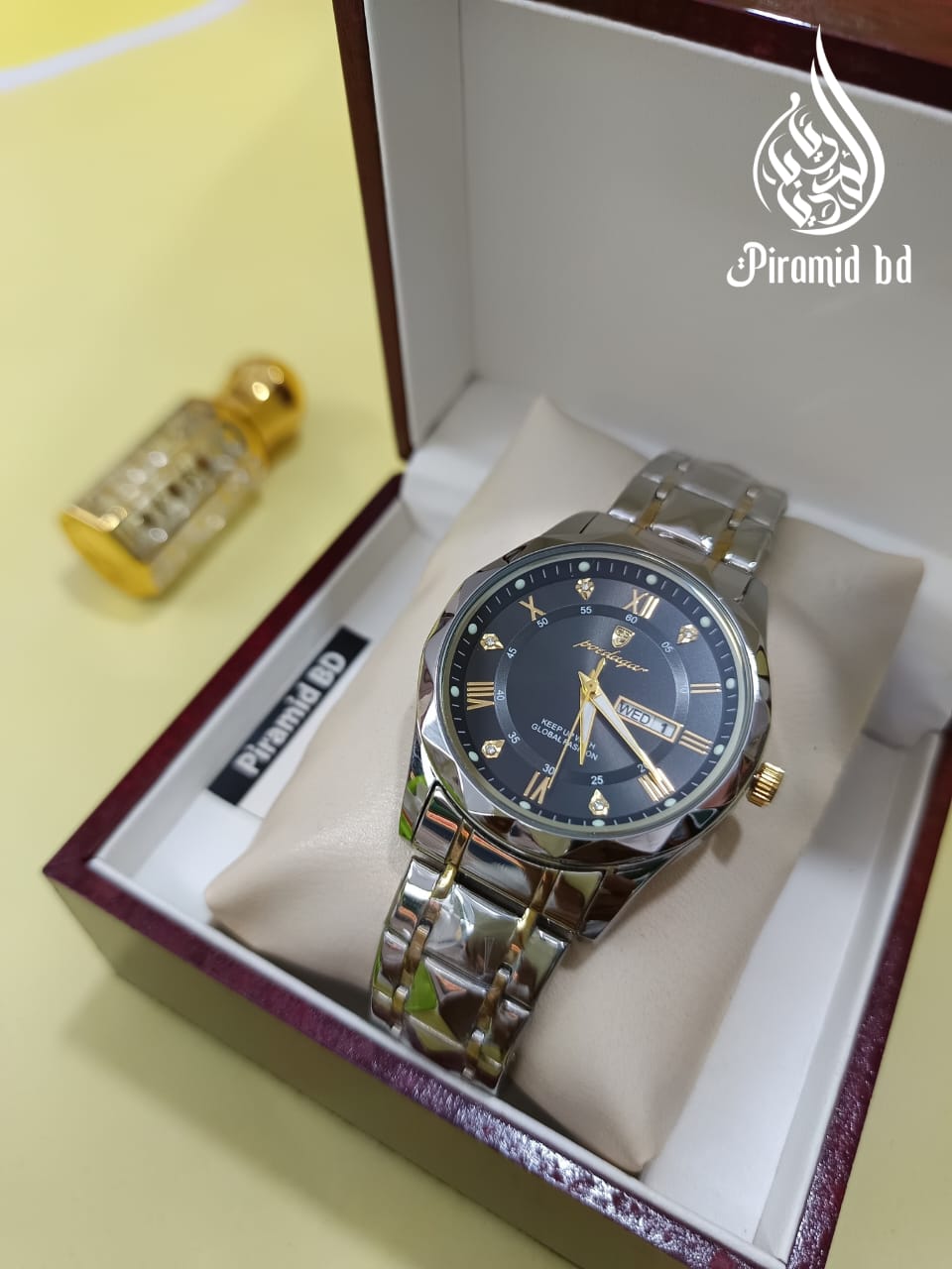 POEDAGAR 615 | Luminous Date & Week Men's Watch, New Luxury Fashion - Image 3